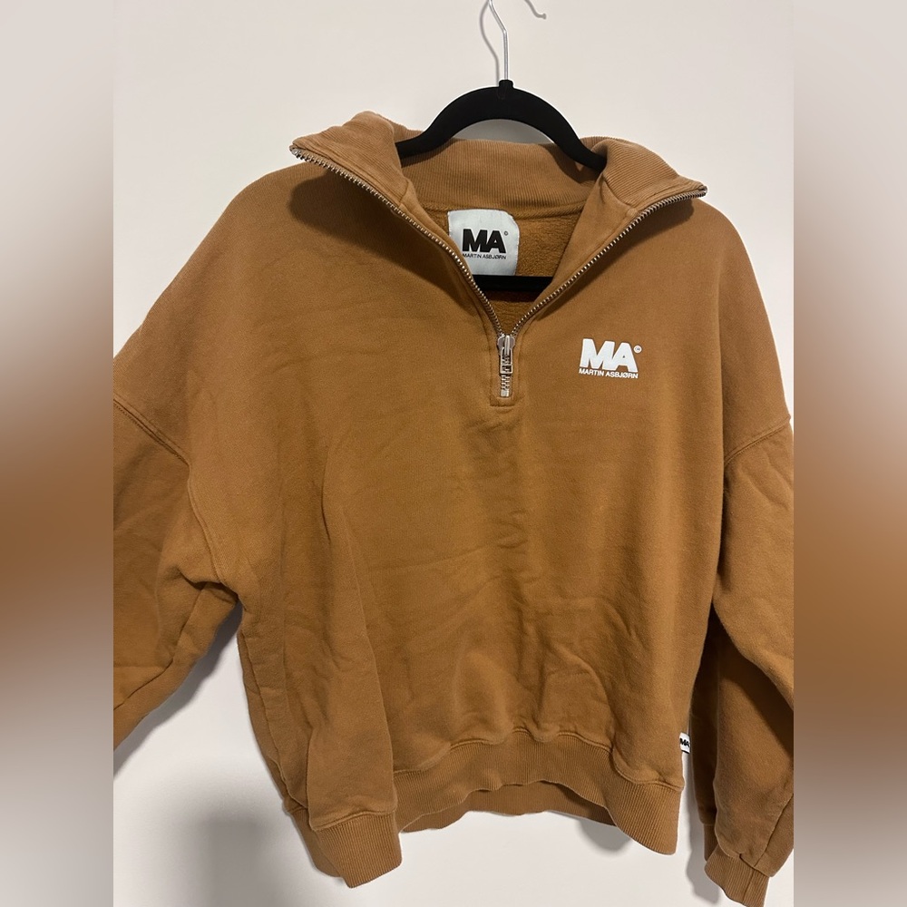 Martin Asbjørn 100% Cotton Quarter-Zip Pullover Sweatshirt Size M